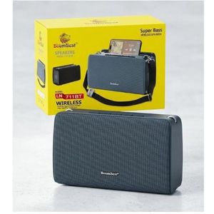 BoomBest Enceinte sans fil portable  LN-711BT Super Bass - Bluetooth, USB, carte TF et support pour téléphone intégré avec radio