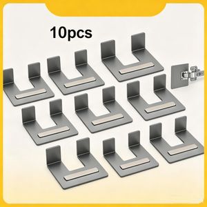 10 supports de fixation pour charnières, pinces de positionnement pour charnières de porte d'armoire