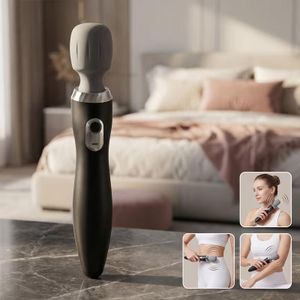 Bâton de massage portatif, marteau de massage électrique avec pétrissage et v-ibration, masseur multifonction