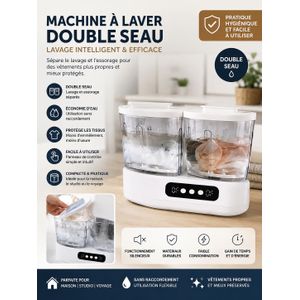 1 × Machine à laver double cuve