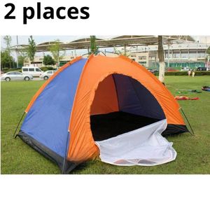 Tente de Camping 2 Places - Montage Rapide et Facile - Protection Imperméable et Anti-UV - Avec Moustiquaire Intégrée - Idéal pour Randonnée, Plage et Escapades en Nature