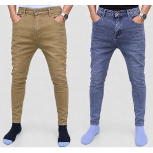 Lot de 2 Pantalon jeans Homme - Kaki Gris