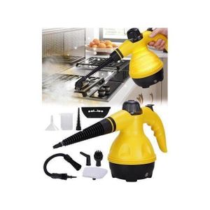    Nettoyeur à vapeur portatif 1500W, haute pression, pour maison, cuisine, salle de bain, canapé, tapis, sol, chauffage rapide, sans produits chimiques, multi-usages