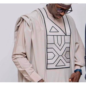 Ensemble tunique homme avec boubou en tissu très bonne qualité