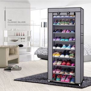 Étagère A Chaussures - 10 Loges - Gris