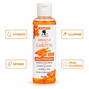 Huile corporelle hydratante à la carotte