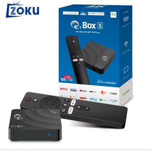 Android Box TV Android-Q3, 4K HD, WiFi 2.4/5G, BT, Télécommande Vocale, Stockage 138Go RAM 8Go, Android-14 Boîtier Décodeur TV Intelligent
