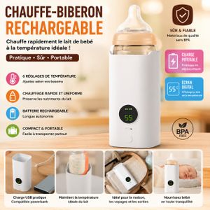 Article  Chauffe-lait Portable Rechargeable USB avec Écran Digital
