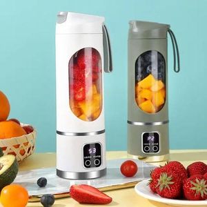 Centrifugeuse Mini 450 ml, Mixeur Portable, Extracteur de Jus, Fabricant de Smoothies