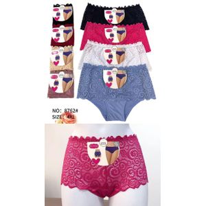 Lot de 06 caleçons avec dentelle pour femme 