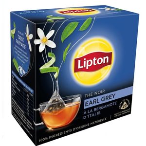 Lipton Thé Noir Earl grey Bergamote Bio 32g Lipton