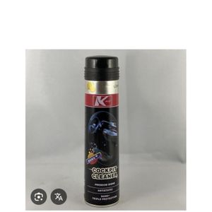Y Nano+ Cockpit Cleaner, un spray aérosol antistatique au citron conçu pour nettoyer, faire briller et protéger les tableaux de bord