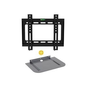 Support Mural Fixe Compatible - TV - 14 à 42 Pouces + Support Mural DVD/Décodeur