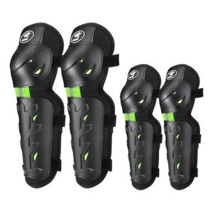 Genouillères et coudières réglables pour motocyclistes - équipement de protection - avec reflets lumineux 