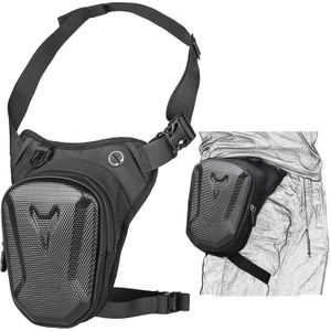 Sac de jambe moto noir unisexe, sacoche de jambe tactique et sportive, sac multifonction pour cuisse et taille