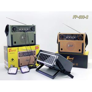  Radio Portable Solaire EPE FP-610-S – Radio Multibande avec Panneau Solaire