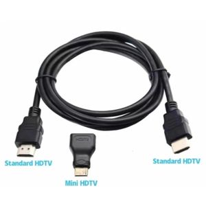 Câble Adaptateur Mini HDMI Vers HDMI Mâle Longueur 1,5 Mètre Pour Mini HDTV Écran Et Projecteur