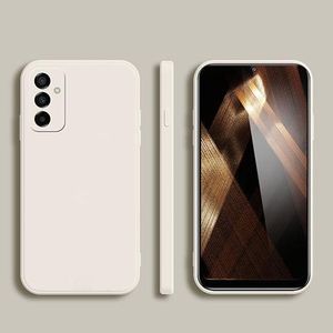 Coque En Silicone Compatible Pour Samsung Galaxy A25 Avec 1Antichoc - Blanc
