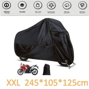 Couverture protectrice contre la pluie et la poussière de moto Tissu Oxford épaissi-XXL