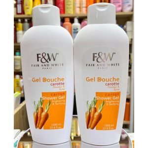 Fair And White Paris 02 GELS Douche So Carrot  Calrifiant pour tous types de peaux 1L