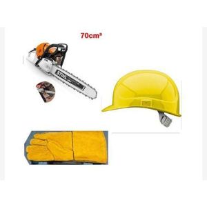 STIHL Tronçonneuse Professionnelle 70cm+1 Paires De Gant Avec 1 Casque