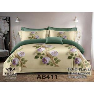 QUALITE ARJUN Lot De 2 Draps + 2 Taies – Design Élégant et Confort Assuré Pour 3 Places