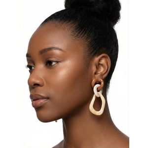 Boucles D'oreilles Bohème En Acrylique, Boucles D'oreilles En Chaîne En Acrylique, Boucles D'oreilles Géométriques En Acrylique