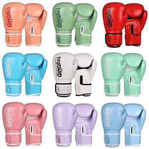 Gants de boxe en cuir véritable de haute qualité pour l'entraînement professionnel