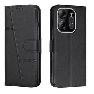 Tecno Etui A Rabat Portefeuille En Cuir Compatible Pop 7 Pro Noir