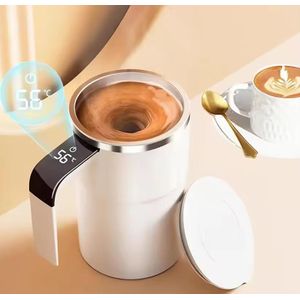 Gobelet mélangeur électrique, thermos à café en acier inoxydable avec couvercle