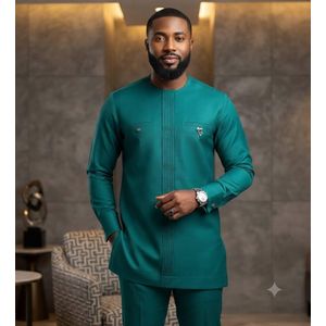 Ensemble tunique Homme en tissu coton très bonne qualité