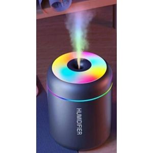 Mini Humidificateur D Air - Diffuseur Avec Lumiere Coloree LED