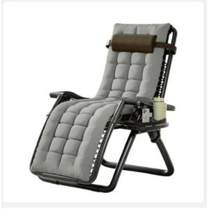 Chaises réglable de repos avec coussin résistances élégante marron 