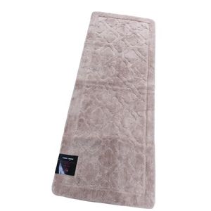 Tapis de salon couloir poillu 70x180 marron 