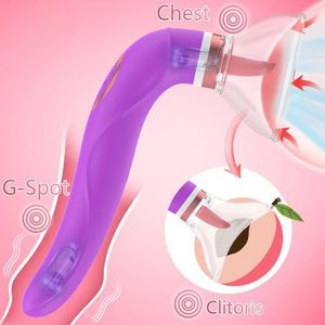 SEXTOYS Double Vibromasseur Avec Langue Aspirante