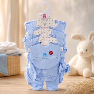Ensemble Trousseau de Naissance 0-3 Mois 8 Pièces Ocean Baby – Coton Doux