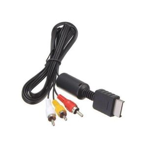 Audio Video AV Cable Cord Wire To 3 RCA TV Lead For Playstation PS1 PS2 PS3