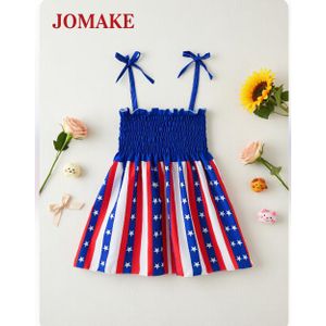 JOMAKE Robe à bretelles pour filles de 1 à 7 ans
