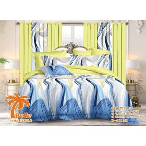 Belle Draps de Lit 3 places, 2 Draps ,2 taies, 2 Rideaux