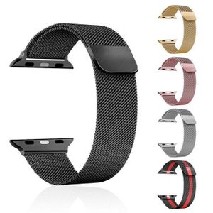 Smart Watch Bracelet De Montre Connectée En Acier Inoxydable Pour Apple Watch-(HOMME ET FEMME)