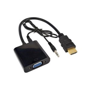 Adaptateur HDMI Mâle Vers VGA Femelle + jack