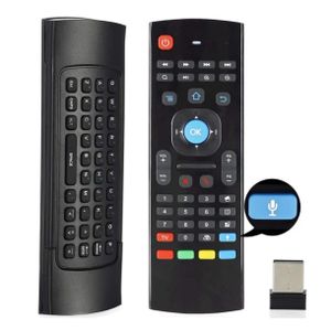 Télécommande intelligent Universelle MX3 2.4G Air Mouse avec option vocale (pour télé et box Android TV)