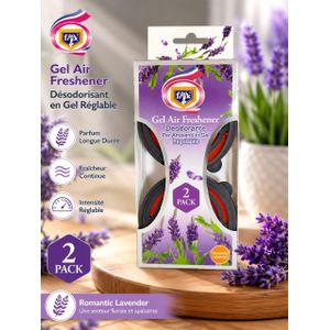 Lot de 2 Packs Désodorisants d’Air en Gel – Parfums Océan et Citron