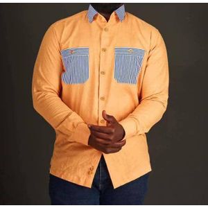 TAFA Chemise Hommes Manches Longues 2 Poches