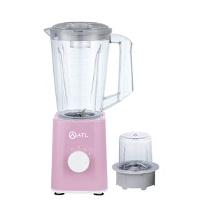 ATL Mixeur - ATL-BL2083P - 1,5L - 350W - Recipient En Plastique Resistant - Avec Broyeur - 2 Vitesses + Pulse - Lames En Inox  - Rose