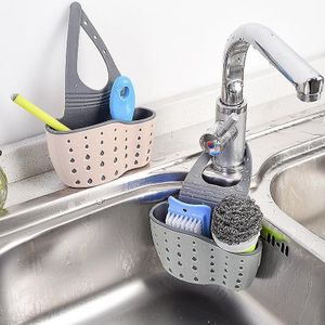 No Lot de 2 Support Évier Ajustable - Porte Éponge & Égouttoir Silicone