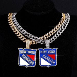 Gm Collier bling bling hip hop faux diamants : argent 