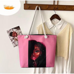 Mode Sac à Main en toile grande capacité pour la maison, sac de courses portable