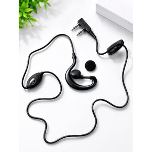 Lot de 2 Oreillettes avec Microphone pour Talkie-Walkie (2 Broches)  