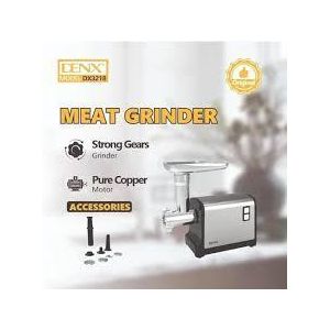 DENX Hachoir à Viande électrique En Acier Inoxydable Multifonction - 1000 W